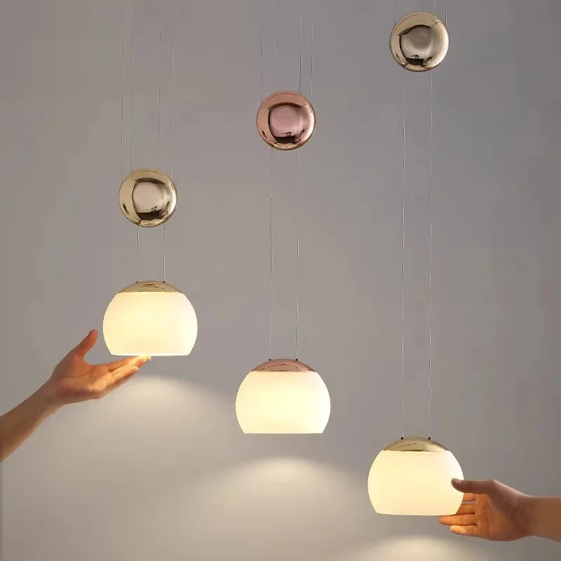 Modern Minimalist Single Head Liftable Restaurant Bar Small Chandelier Nordic Creative Glass Bedroom Bedside Hotel Lamps
Modern Minimalist Single Head Liftable Restaurant Bar Small Chandelier Nordic Creative Glass Bedroom Bedside Hotel Lamps