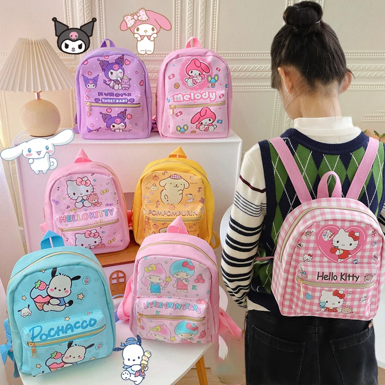 Sanrios Cinnamoroll Kuromi Mymelody Cartoon PU Backpack For Girls kawaii Anime Doll School Bookbag Travel Rucksack Handbag Gifts
Sanrios Cinnamoroll Kuromi Mymelody Cartoon PU Backpack For Girls kawaii Anime Doll School Bookbag Travel Rucksack Handbag Gifts