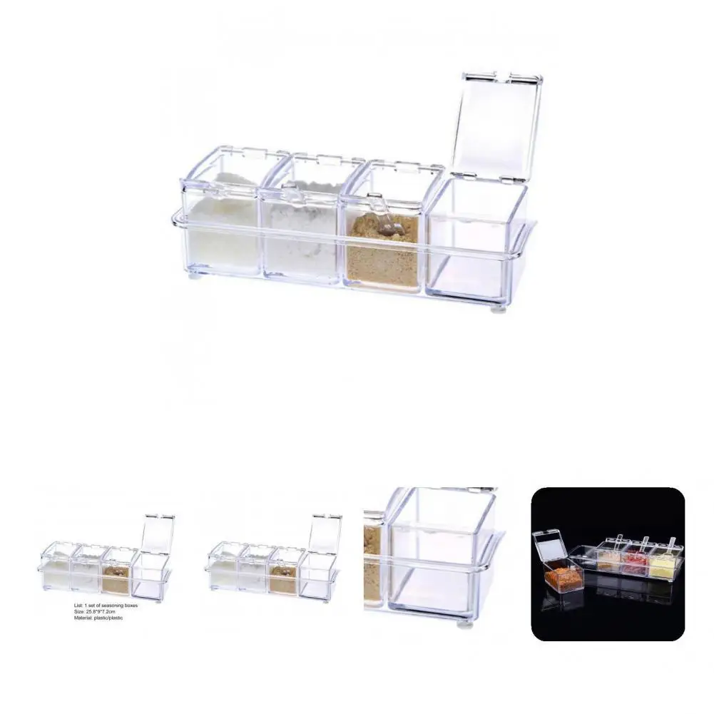 1 Set Seasoning Case Multi-use Plastic Easy to Use Practical Food-grade Spice Container Seasoning Box for Kitchen
1 Set Seasoning Case Multi-use Plastic Easy to Use Practical Food-grade Spice Container Seasoning Box for Kitchen
