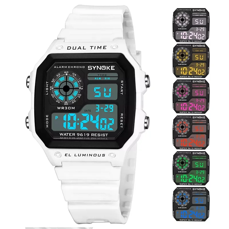 Men Sports Digital Watches Ultra-thin LED Waterproof Chronograph Repeater Relogio Masculino Male Electronic Wrist Watches
Men Sports Digital Watches Ultra-thin LED Waterproof Chronograph Repeater Relogio Masculino Male Electronic Wrist Watches