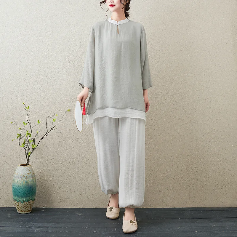 cotton linen women yoga tai chi kungfu martial arrts set Chinese style loose sweatshirt+pant jogger casual workout fitness set
cotton linen women yoga tai chi kungfu martial arrts set Chinese style loose sweatshirt+pant jogger casual workout fitness set