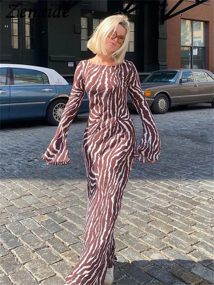 Женское Прозрачное платье макси Zenaide, повседневное пляжное платье с длинным рукавом и принтом в стиле бохо, Y2K, весна 2023 
Женское Прозрачное платье макси Zenaide, повседневное пляжное платье с длинным рукавом и принтом в стиле бохо, Y2K, весна 2023