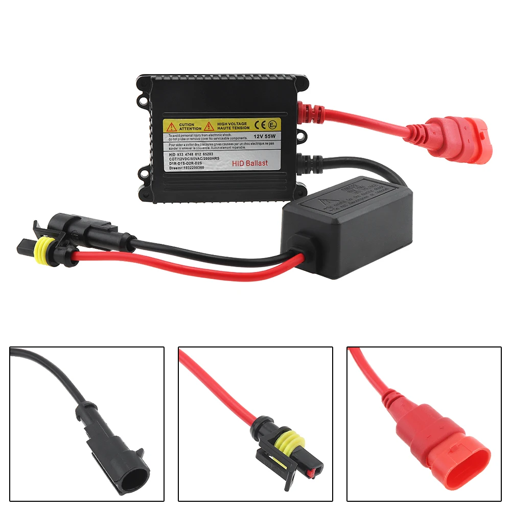 DC 12V 55W Super Slim HID Ballast Ballast Kit for H1 H3 H7 H8 H9 H11 9005 9006 H4 For 12V 24V Car Motorcycle Vehicle ATV
DC 12V 55W Super Slim HID Ballast Ballast Kit for H1 H3 H7 H8 H9 H11 9005 9006 H4 For 12V 24V Car Motorcycle Vehicle ATV