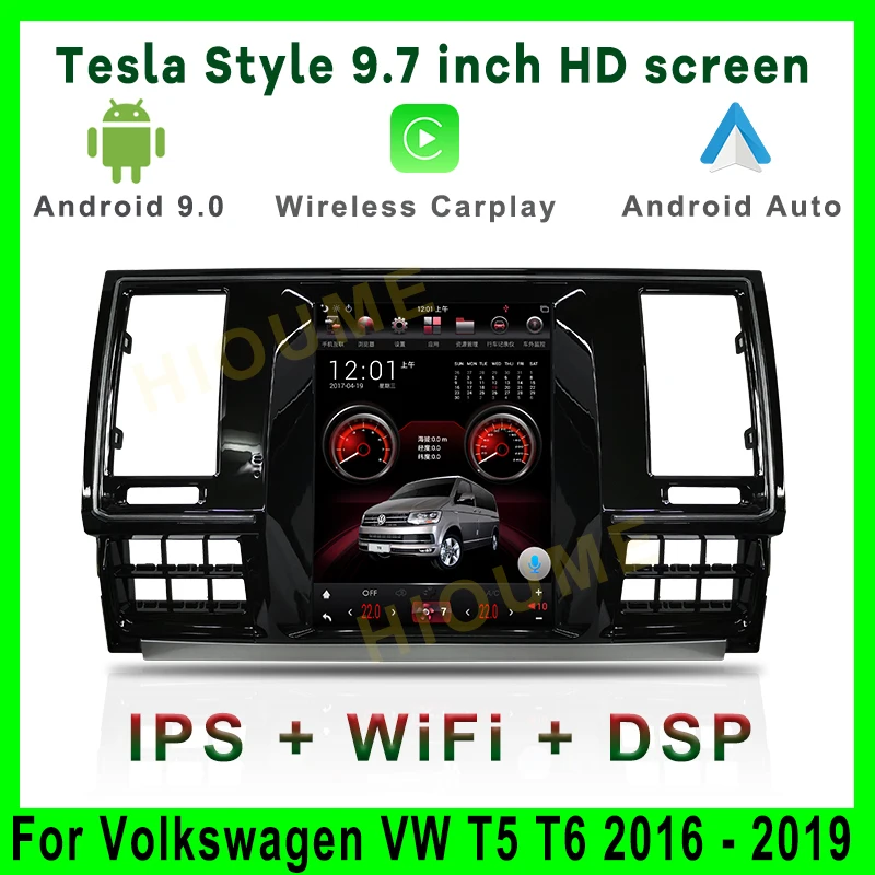 For Volkswagen VW T5 T6 2016 - 2019 Android Car Tape Recorder Multimedia Player GPS Navigation Tesla Vertical Screen Carplay
For Volkswagen VW T5 T6 2016 - 2019 Android Car Tape Recorder Multimedia Player GPS Navigation Tesla Vertical Screen Carplay