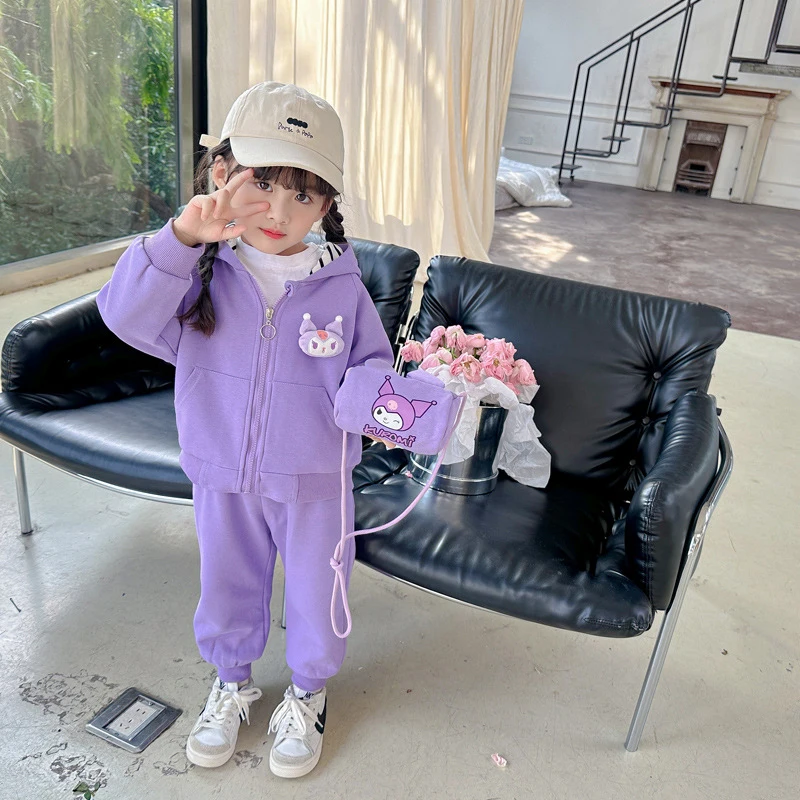 Anime My Melody Children's Top and Bottom Set Sanrio Jacket Sweatpants Kuromi Clothes Girls From 2 To7 Years Kids Clothes Girl
Anime My Melody Children's Top and Bottom Set Sanrio Jacket Sweatpants Kuromi Clothes Girls From 2 To7 Years Kids Clothes Girl