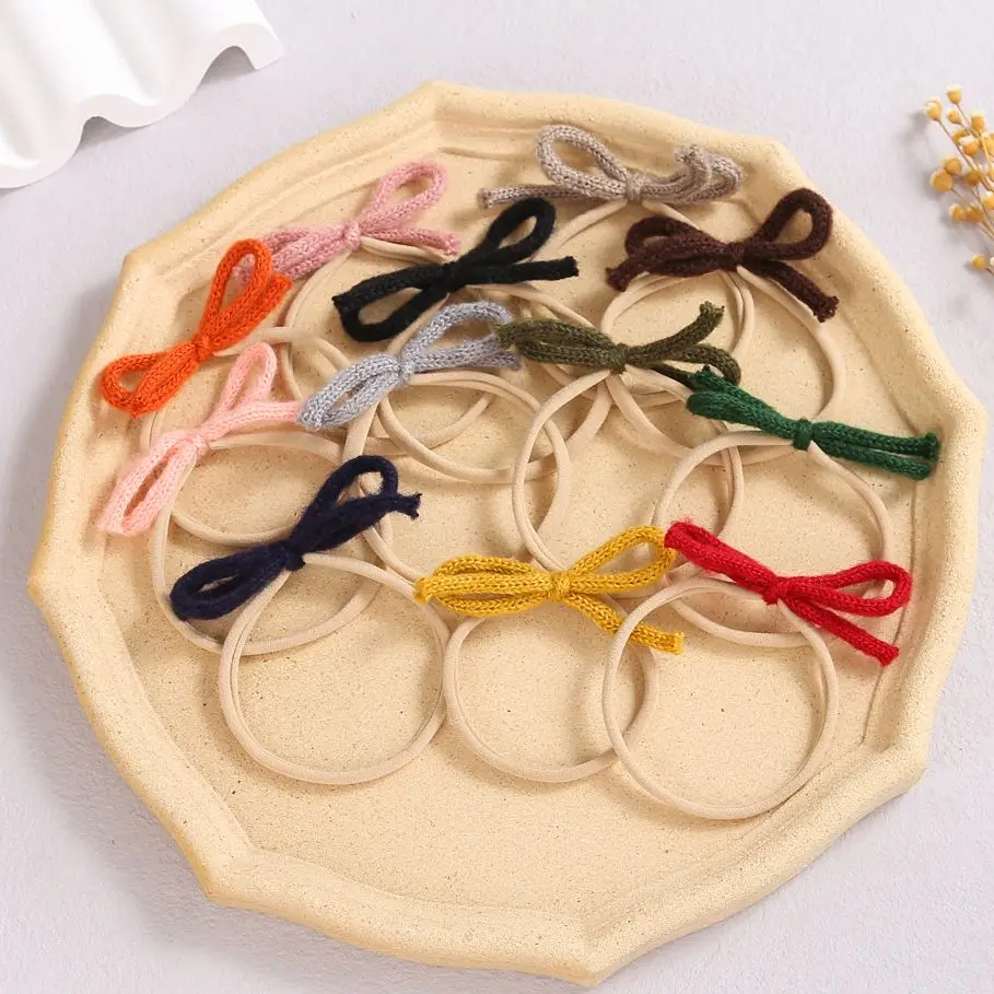 Nylon Hair Bands For Children Solid Color Headband For Baby Cute Knot Bow Traceless Toddler Headwear Newborn Hair Accessories
Nylon Hair Bands For Children Solid Color Headband For Baby Cute Knot Bow Traceless Toddler Headwear Newborn Hair Accessories