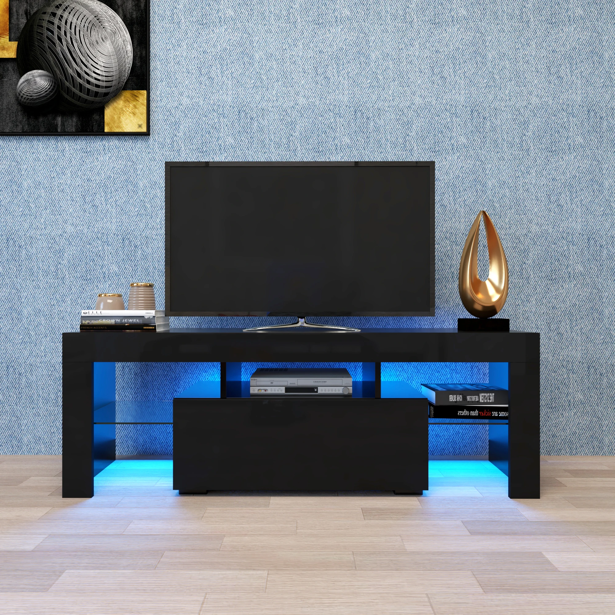 TV Stand Large TV Stand TV Base Stand with LED Light TV Cabinet Home Living Room Furniture Storage Table Bookshelves Cabinets
TV Stand Large TV Stand TV Base Stand with LED Light TV Cabinet Home Living Room Furniture Storage Table Bookshelves Cabinets
