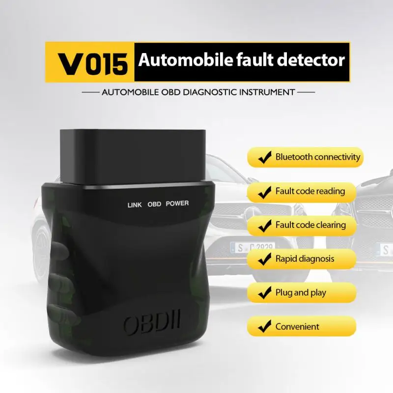 ELM327 V1.5 OBD2 Scanner Bluetooth 4.0 OBD 2 Car Diagnostic Tool for IOS Android PC ELM 327 Scanner OBDII Reader
ELM327 V1.5 OBD2 Scanner Bluetooth 4.0 OBD 2 Car Diagnostic Tool for IOS Android PC ELM 327 Scanner OBDII Reader