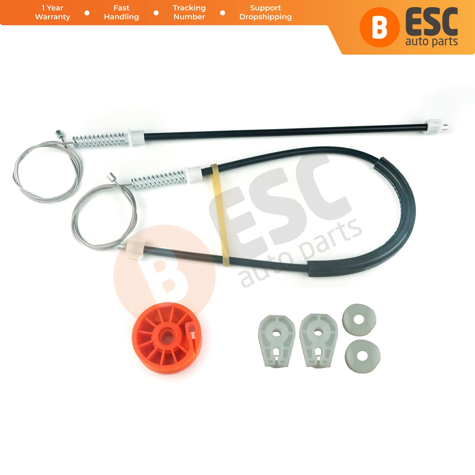 ESC Auto Parts EWR678 Electrical Power Window Regulator Repair Kit Rear Right Door for Peugeot 307 Cabriolet CC 2003-2008
ESC Auto Parts EWR678 Electrical Power Window Regulator Repair Kit Rear Right Door for Peugeot 307 Cabriolet CC 2003-2008