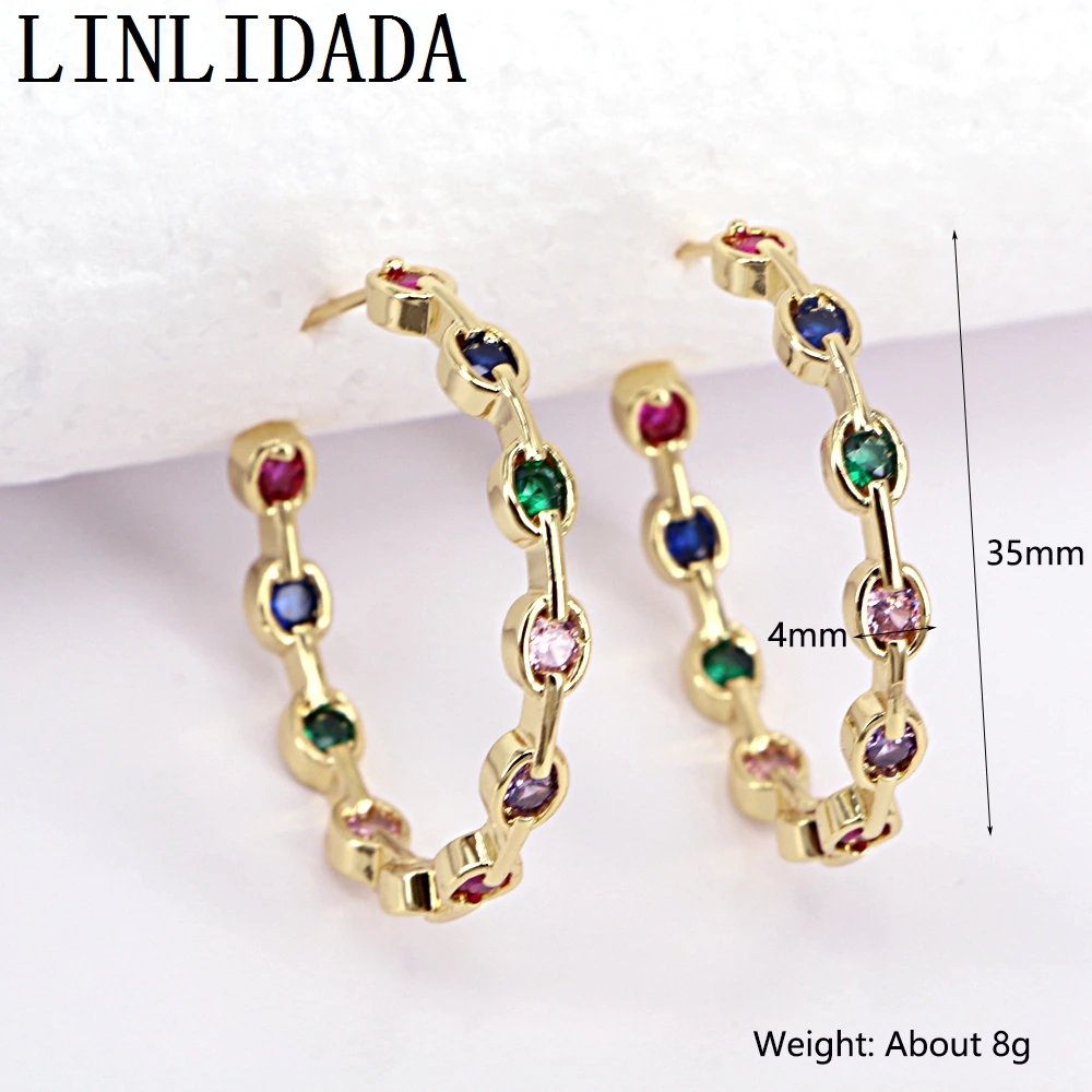 5 Pairs Fashion Rainbow CZ Huggie Earring for Women Round Hoop Earrings Multicolor Zircon Earring High Quality Jewelry
5 Pairs Fashion Rainbow CZ Huggie Earring for Women Round Hoop Earrings Multicolor Zircon Earring High Quality Jewelry