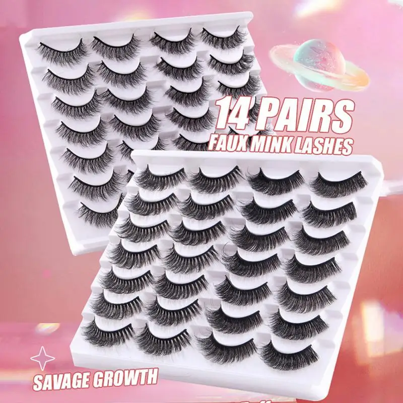 

False Eyelashes Plastic Cotton Stem Eyes Would Look Bigger Easy To Wear Hypoallergenic With Delicate Packaging Curl Eyelashes