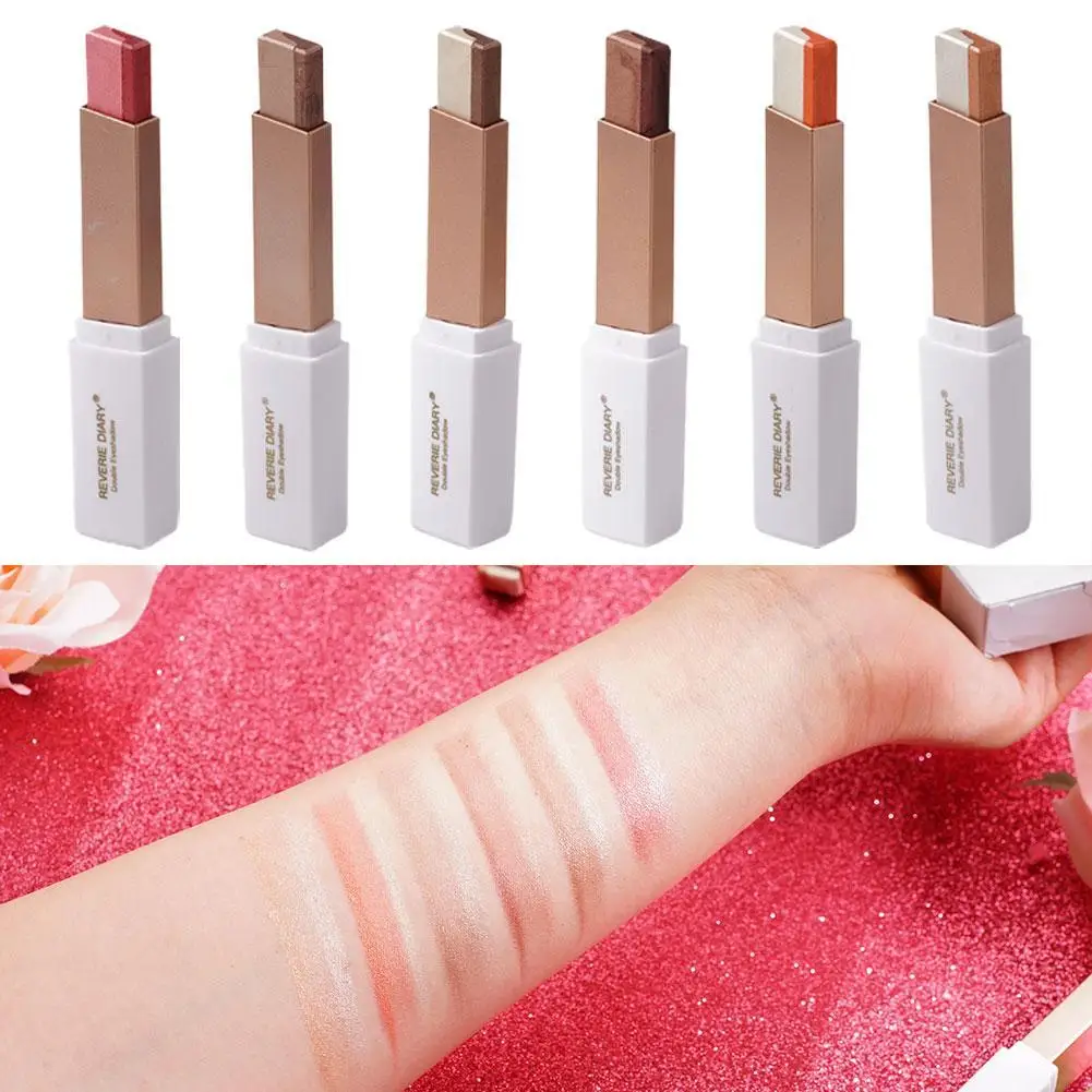 Double Color Glitter Eye shadow Stick Matte Eyeshadow Makeup Waterproof Bicolor Shimmer Cosmetics Beauty Makeup Tool
Double Color Glitter Eye shadow Stick Matte Eyeshadow Makeup Waterproof Bicolor Shimmer Cosmetics Beauty Makeup Tool