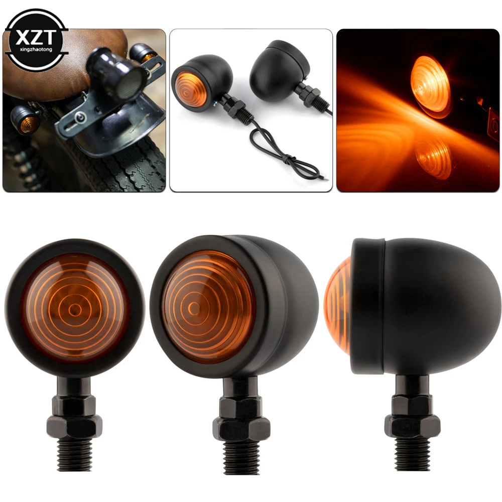 2PCS Black Motorcycle Turn Signal Indicator Light Amber Motorbike Blinker Headlight 12v Indicator lamp Bullet Chrome 
2PCS Black Motorcycle Turn Signal Indicator Light Amber Motorbike Blinker Headlight 12v Indicator lamp Bullet Chrome