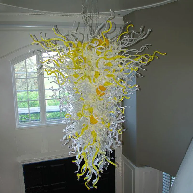 Modern Led Hand Blown Glass Chandelier Lamp Yellow Clear American Suspension Pendant Lights for House Decoration Living Room
Modern Led Hand Blown Glass Chandelier Lamp Yellow Clear American Suspension Pendant Lights for House Decoration Living Room