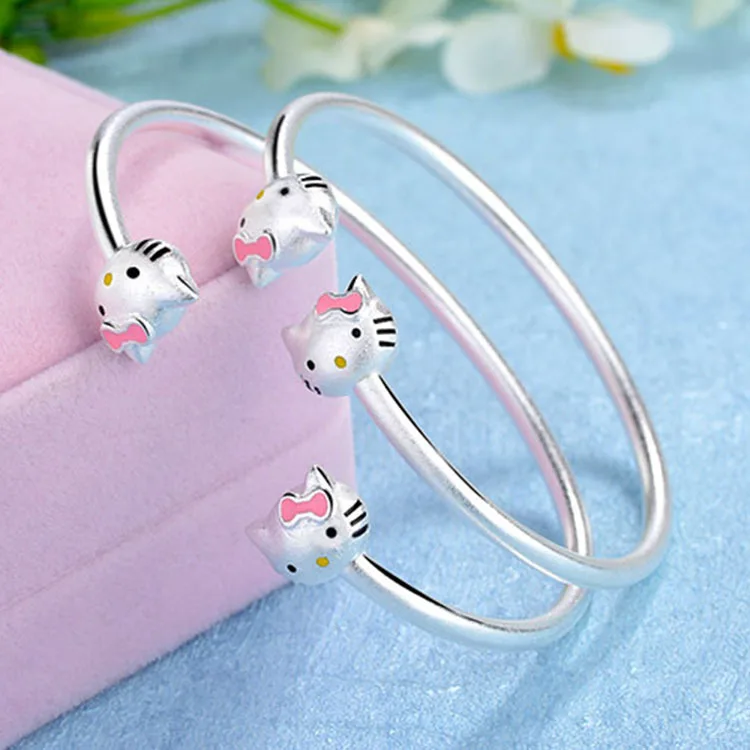 Imitation Silver Hello Kitty Cat Fashion Cute Parent-Child Bracelet Female Hello Kitty Bracelet Ornament Gifts
Imitation Silver Hello Kitty Cat Fashion Cute Parent-Child Bracelet Female Hello Kitty Bracelet Ornament Gifts