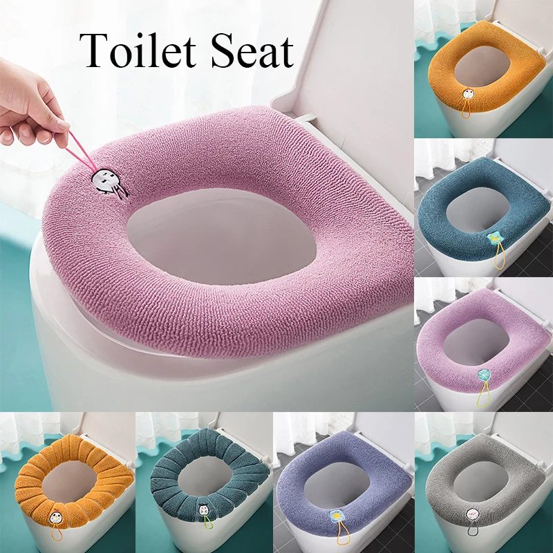 Winter Warm Toilet Seat Cover Toilet Mat 1 Piece Washable Bathroom Accessories Pure Color Fabric Soft O Shaped Pad Bidet Cover
Winter Warm Toilet Seat Cover Toilet Mat 1 Piece Washable Bathroom Accessories Pure Color Fabric Soft O Shaped Pad Bidet Cover