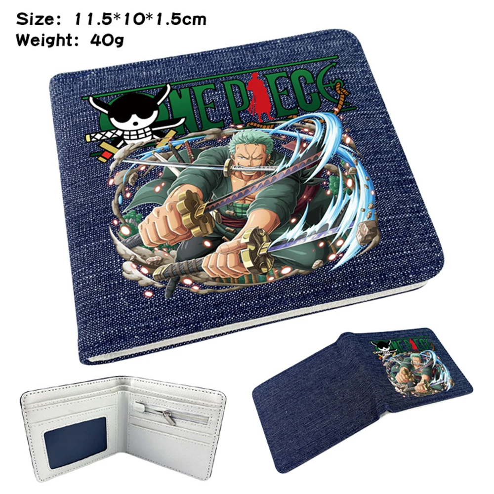 Anime One Piece Zoro Denim Print Wallet Short Bifold Purses Unisex Photo Card Holder Coin Bag Student Cartoon Casual Burse Otaku
Anime One Piece Zoro Denim Print Wallet Short Bifold Purses Unisex Photo Card Holder Coin Bag Student Cartoon Casual Burse Otaku