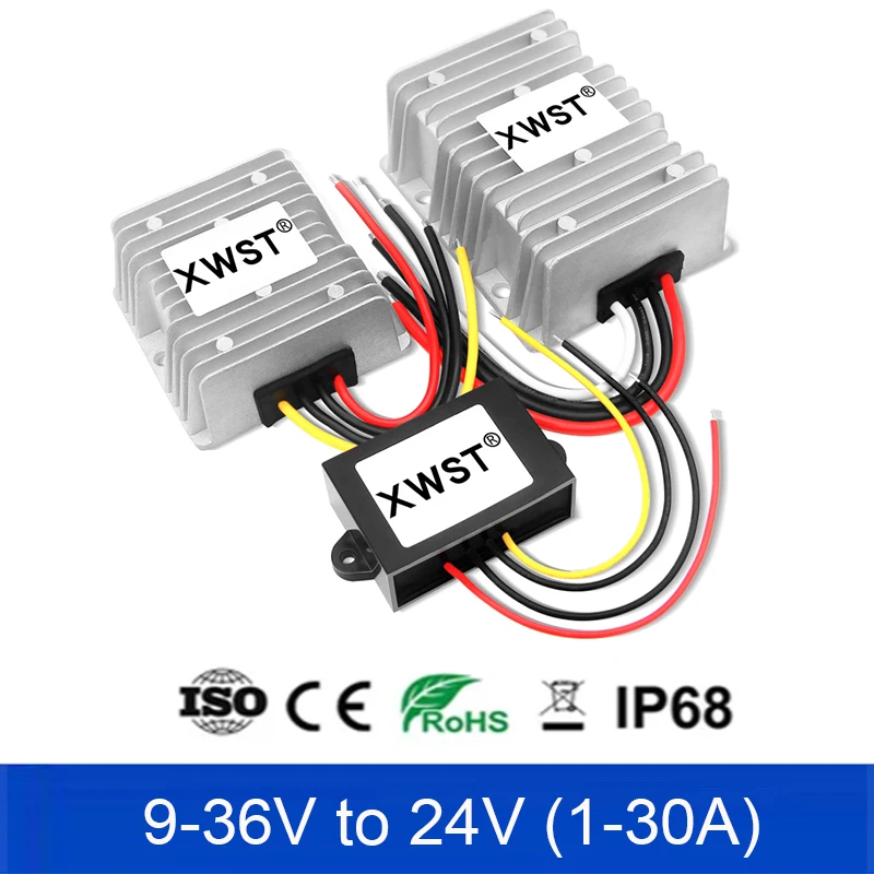 DC DC Boost Buck Converter 9-36V 12V 24V to 24V Voltage Regulator 1A to 30A Aluminum Power Supply Inverter For Car
DC DC Boost Buck Converter 9-36V 12V 24V to 24V Voltage Regulator 1A to 30A Aluminum Power Supply Inverter For Car