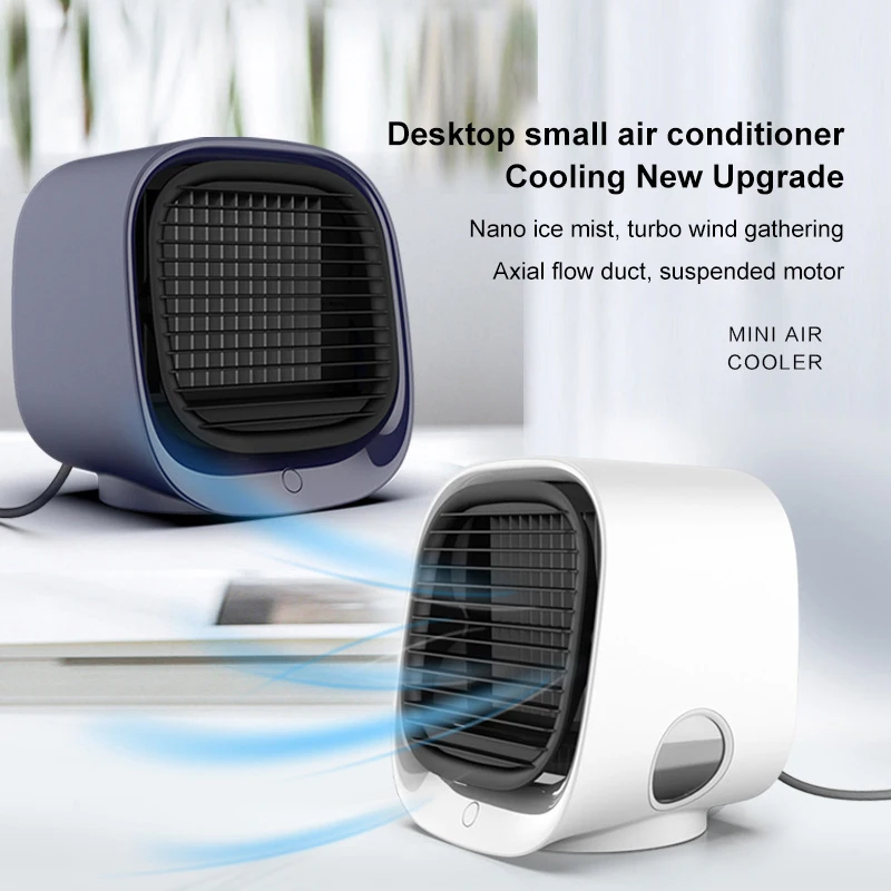 

5V Mini USB Portable Fans Air Conditioner Desktop Fan Home Air Cooler Office Purifier Humidification Cooler with Water Tank New