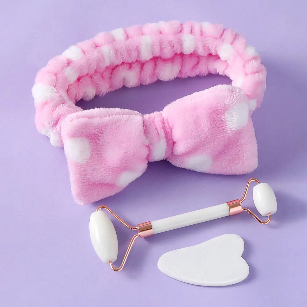 Wash Face Hair Accessories Plush Head with Bow Makeup Sponge Head with Bathtub Head with Massage Jade Roller Scraping Piece Set
Wash Face Hair Accessories Plush Head with Bow Makeup Sponge Head with Bathtub Head with Massage Jade Roller Scraping Piece Set