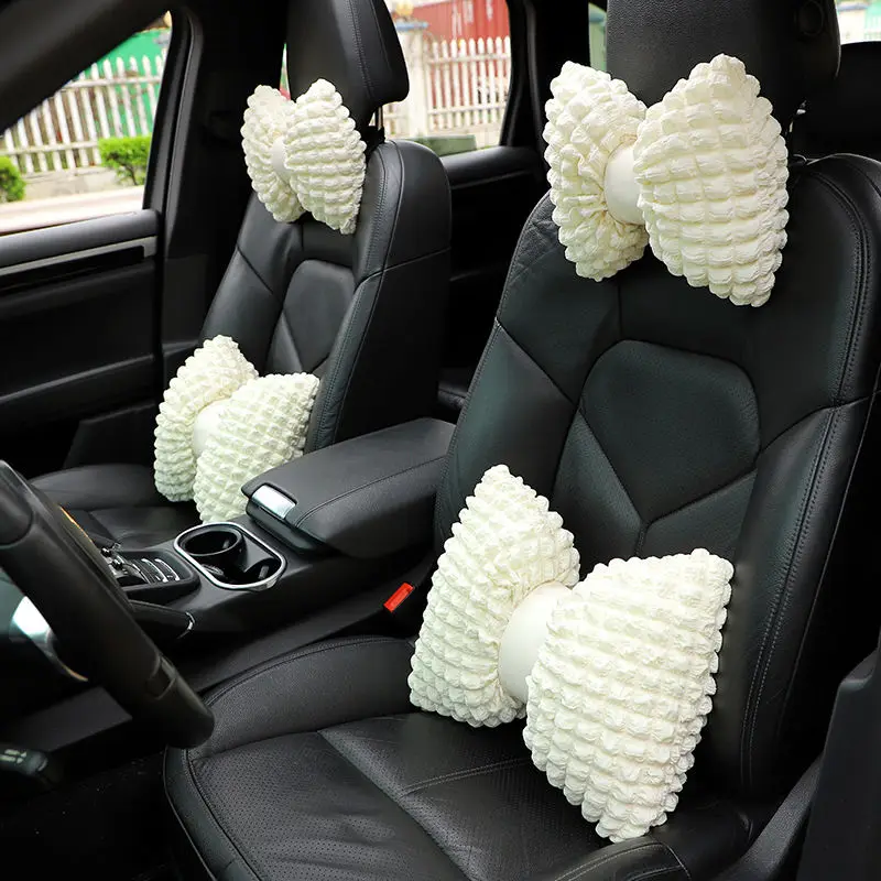 Bowknot Car Seat Headrest Neck Pillow Lumbar Rest Pad Cushion Cute Cartoon Pillows For Women Beige Black
Bowknot Car Seat Headrest Neck Pillow Lumbar Rest Pad Cushion Cute Cartoon Pillows For Women Beige Black