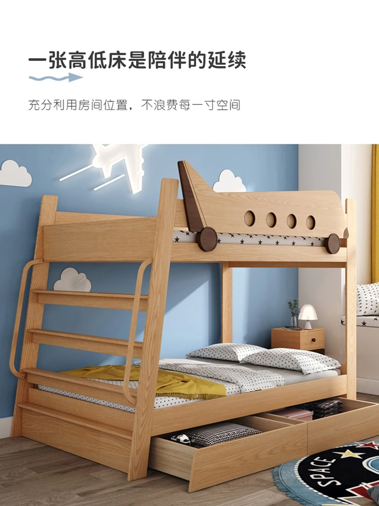 Airplane Bed Simple Children's Full Solid Wood High and With Drawer Bunk Combination The Staircase Upper And Lower
Airplane Bed Simple Children's Full Solid Wood High and With Drawer Bunk Combination The Staircase Upper And Lower