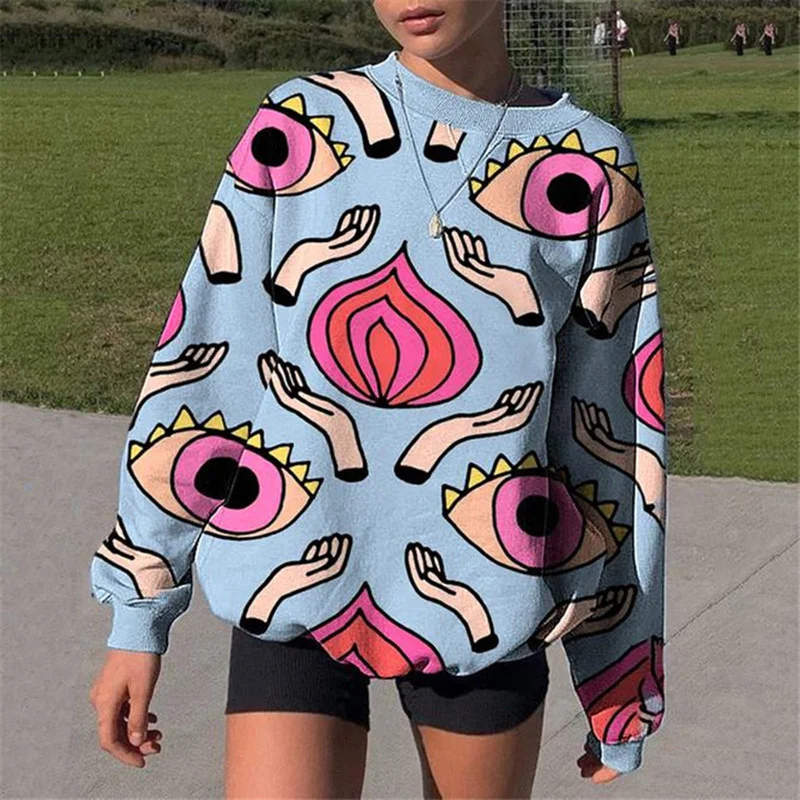 Hoodies Women's Fashion Hooded Cotton Hoodie Loose Print Neck Long Sleeve Blouse Y2 K Pullover Tops Shirt Sweatshirt Clothes
Hoodies Women's Fashion Hooded Cotton Hoodie Loose Print Neck Long Sleeve Blouse Y2 K Pullover Tops Shirt Sweatshirt Clothes
