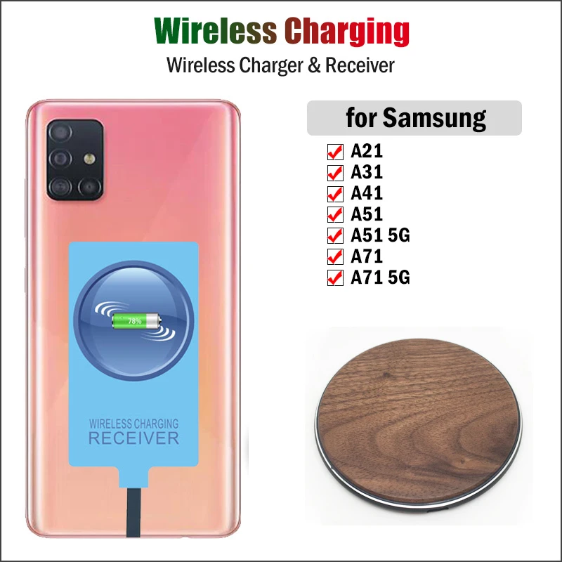 Walnut Wood Wireless Charger RZW001&External Receiver 5W Adapter For Samsung Galaxy A21 A31 A41 A51 A71 5G Phone
Walnut Wood Wireless Charger RZW001&External Receiver 5W Adapter For Samsung Galaxy A21 A31 A41 A51 A71 5G Phone