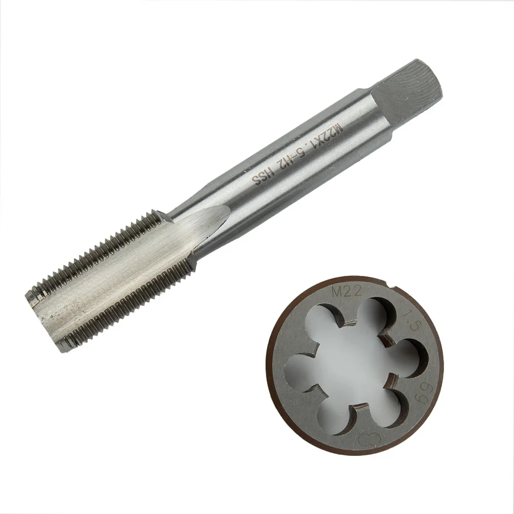 HSS Metric Right Hand Tap And Die Set M22*1.5mm Right-handed Threads Metric Tap Die Drill Bit Machine Compound Tap Metalworking
HSS Metric Right Hand Tap And Die Set M22*1.5mm Right-handed Threads Metric Tap Die Drill Bit Machine Compound Tap Metalworking