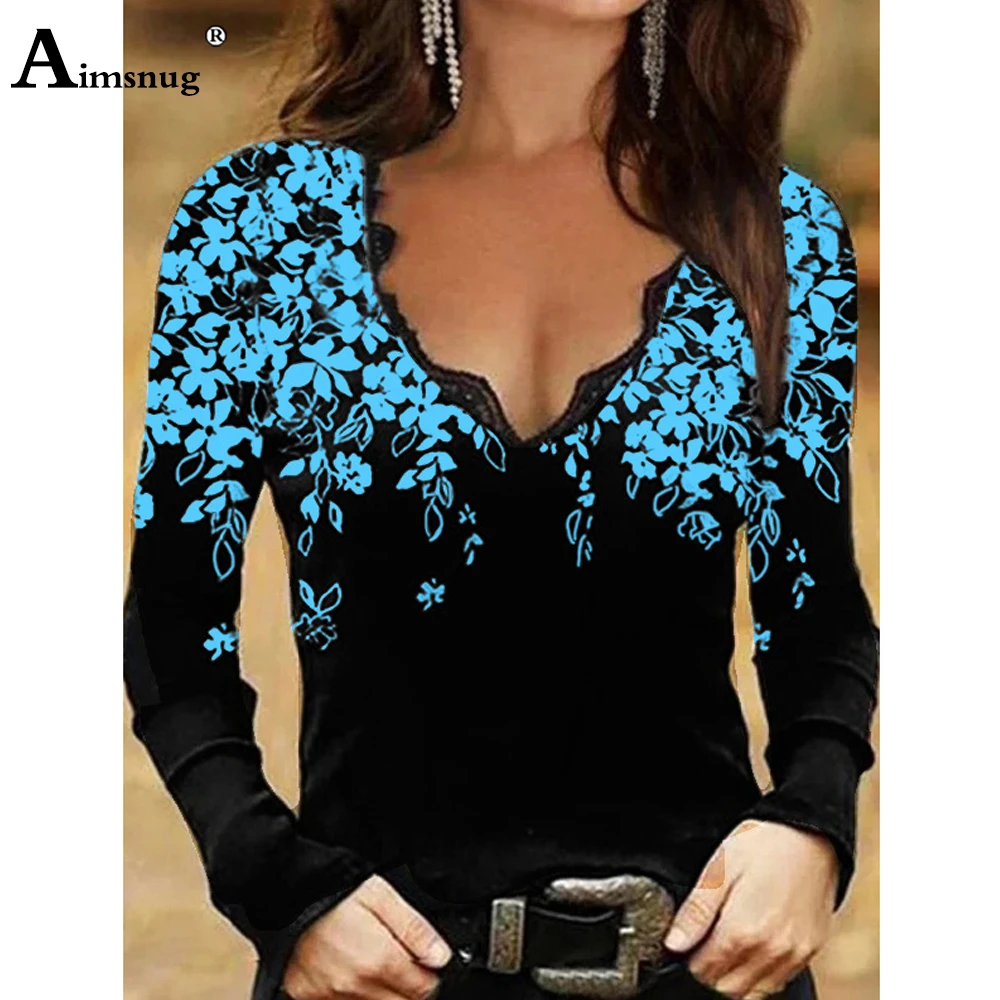 Women Elegant V-neck T Shirt Female Long-sleeved Patchwork Lace Top Streetwear 2023 Autumn Boho Flower Print Tees Clothing
Women Elegant V-neck T Shirt Female Long-sleeved Patchwork Lace Top Streetwear 2023 Autumn Boho Flower Print Tees Clothing