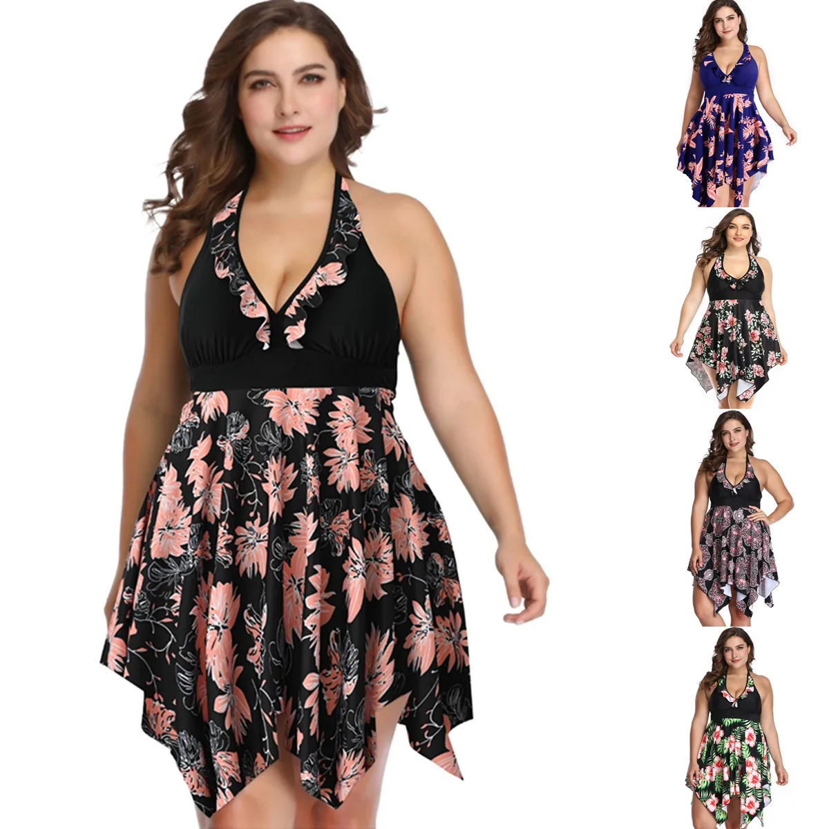 Floral Print Large Size 6XL Women Summer One-Piece With Push Up Swimsuit Sexy Women 2022 New Girls Beach Bathing Suits Swimwear
Floral Print Large Size 6XL Women Summer One-Piece With Push Up Swimsuit Sexy Women 2022 New Girls Beach Bathing Suits Swimwear