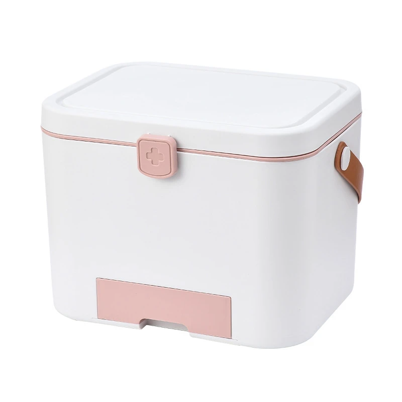 Multifunctional Storage Box First Aid Kit Organizer with Handle Portable Kits Plastic Household Emergency Kit Box-Pink
Multifunctional Storage Box First Aid Kit Organizer with Handle Portable Kits Plastic Household Emergency Kit Box-Pink