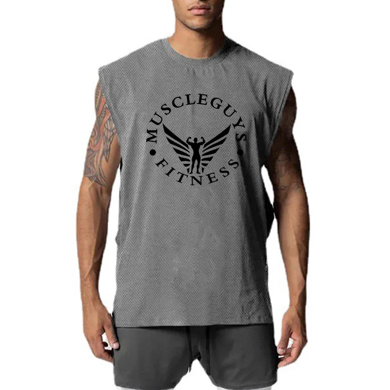 Muscleguys Brand Gym Tank Top Mens Open Side Cut Off Summer Mesh Fitness Clothing Bodybuilding Singlets Muscle Sleeveless Shirt
Muscleguys Brand Gym Tank Top Mens Open Side Cut Off Summer Mesh Fitness Clothing Bodybuilding Singlets Muscle Sleeveless Shirt