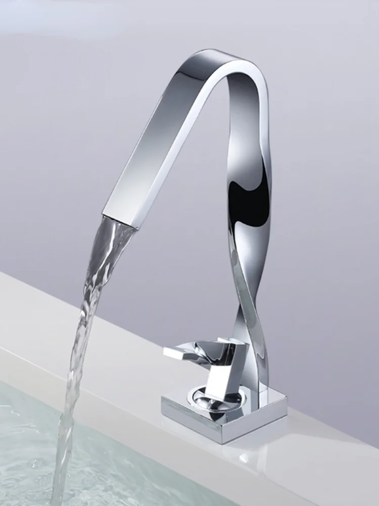European Style Deck Installation Creative Basin Faucet Washbasin Faucet Hot And Cold mixer Crane Waterfall Basin Tap
European Style Deck Installation Creative Basin Faucet Washbasin Faucet Hot And Cold mixer Crane Waterfall Basin Tap