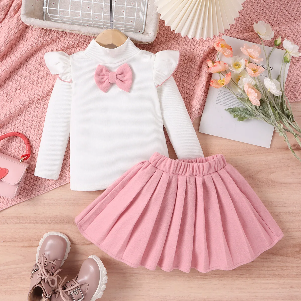 Kids Boutique Clothing 2 Pieces Sets T Shirt Tops Long Sleeve O-neck Bowknot Skirt Pleated Fresh Sweet All-match Cute Fashion
Kids Boutique Clothing 2 Pieces Sets T Shirt Tops Long Sleeve O-neck Bowknot Skirt Pleated Fresh Sweet All-match Cute Fashion