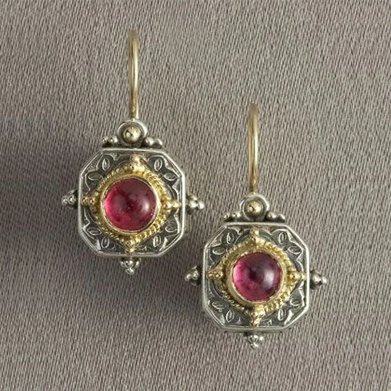 Exquisite Gold Color drop Earrings for Woman pattern Stud earrings anniversary Gift Red Glass Filled Jewelry Bridal Earring
Exquisite Gold Color drop Earrings for Woman pattern Stud earrings anniversary Gift Red Glass Filled Jewelry Bridal Earring