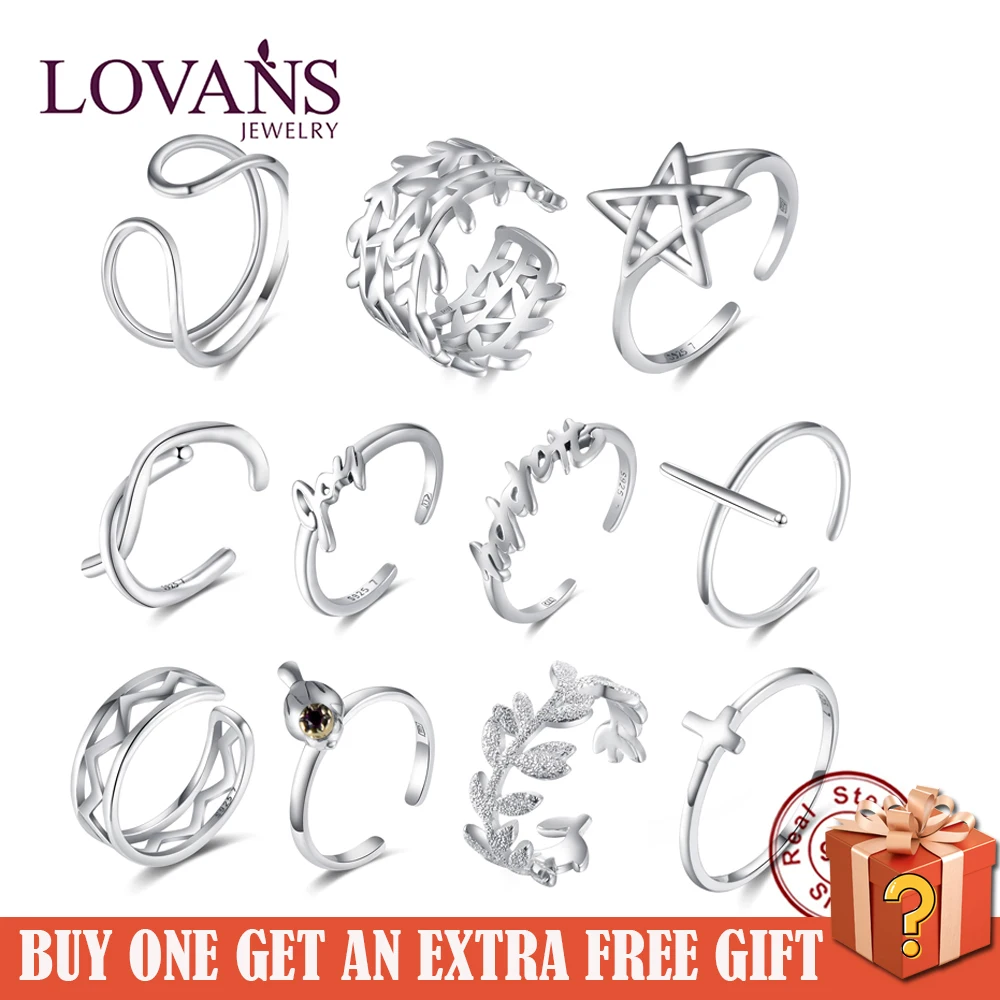 LOVANS 2022 Adjustable Stylish S925 Silver Open Band Ring For Women Finger Rings Daily Female Statement Jewelry кольцо женское
LOVANS 2022 Adjustable Stylish S925 Silver Open Band Ring For Women Finger Rings Daily Female Statement Jewelry кольцо женское