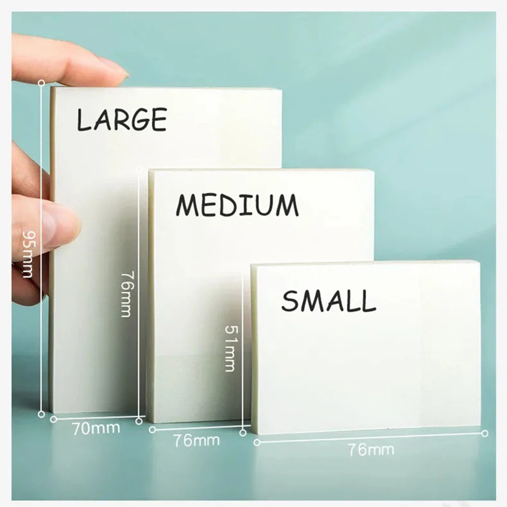 New 50 Sheets Transparent Memo Pad Sticky Notes Waterproof Self-Adhesive Memo Notepad School Office Supplies Stationery
New 50 Sheets Transparent Memo Pad Sticky Notes Waterproof Self-Adhesive Memo Notepad School Office Supplies Stationery