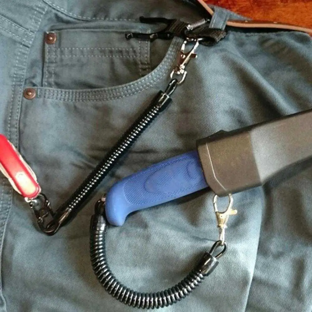 Practical Retractable Plastic Elastic Rope Key Spring For Outdoor Security Tools Keychain Camping Carabiner for keys
Practical Retractable Plastic Elastic Rope Key Spring For Outdoor Security Tools Keychain Camping Carabiner for keys