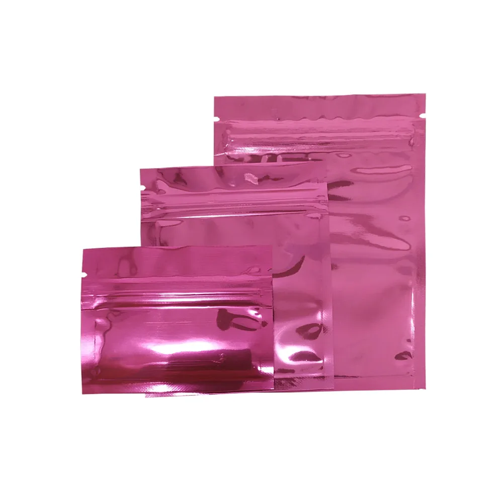 100pcs/lot Flat Self Seal Ziplock Pink Aluminum Foil Resealable Package Bags Candy Powder Snack Sample Storage Bag Retail
100pcs/lot Flat Self Seal Ziplock Pink Aluminum Foil Resealable Package Bags Candy Powder Snack Sample Storage Bag Retail