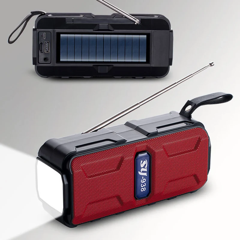 AWIND cheap SY-938 Solar Charging Bluetooth Speaker FM Solar Radio TF Card Support Solar Rechargeable Wireless BT 5.1 Outdoor Sp
AWIND cheap SY-938 Solar Charging Bluetooth Speaker FM Solar Radio TF Card Support Solar Rechargeable Wireless BT 5.1 Outdoor Sp