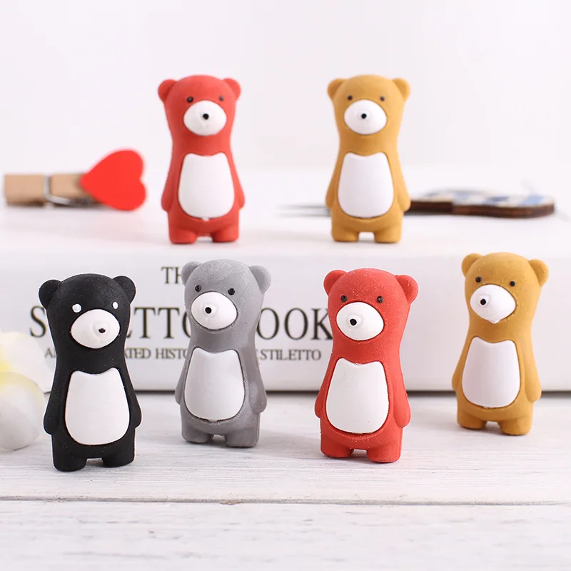 2 Pcs/pack Kawaii Creative Stationery Cute Bear Eraser for Primary School Students Prize Gift Wipe Clean Eraser School Supplies
2 Pcs/pack Kawaii Creative Stationery Cute Bear Eraser for Primary School Students Prize Gift Wipe Clean Eraser School Supplies