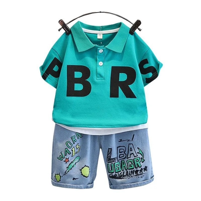 2023 New Summer Boys' POLO Shirt Set Children's Fashionable Baby Short Sleeves Fashion Cool and Handsome boutique kids clothing
2023 New Summer Boys' POLO Shirt Set Children's Fashionable Baby Short Sleeves Fashion Cool and Handsome boutique kids clothing