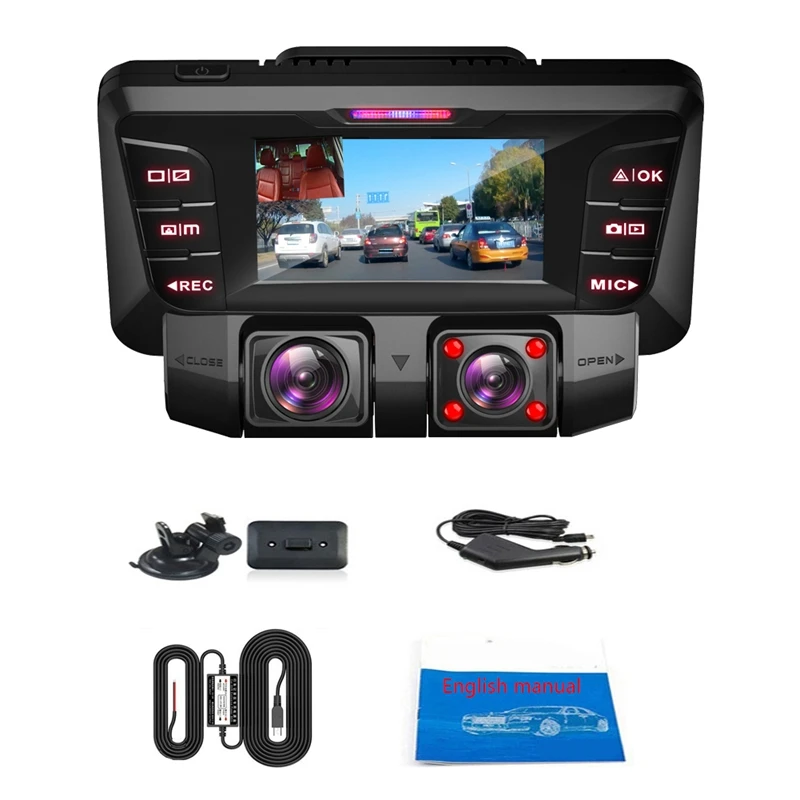 Автомобильный видеорегистратор с двумя объективами, 4K, Wi-Fi, GPS, Full HD 1080P + 1080P, ночное видение, двойная камера, 170 градусов, видеорегистратор, вид...
Автомобильный видеорегистратор с двумя объективами, 4K, Wi-Fi, GPS, Full HD 1080P + 1080P, ночное видение, двойная камера, 170 градусов, видеорегистратор, вид...