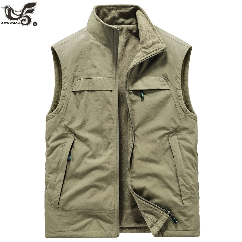 Men Streetwear Winter Fall Running Reversible Fleece Hiking Vest Sleeveless Multi Pockets Fishing Safari Photo Golf Vests Jacket 
Men Streetwear Winter Fall Running Reversible Fleece Hiking Vest Sleeveless Multi Pockets Fishing Safari Photo Golf Vests Jacket