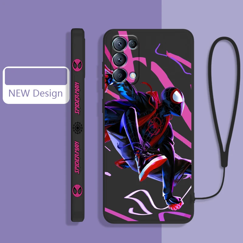 Spiderman Marvel Phone Case For OPPO Find X5 X3 X2 neo Pro Lite A5 A9 2020 A96 4G 5G Liquid Left Rope Candy Cover Coque Capa
Spiderman Marvel Phone Case For OPPO Find X5 X3 X2 neo Pro Lite A5 A9 2020 A96 4G 5G Liquid Left Rope Candy Cover Coque Capa