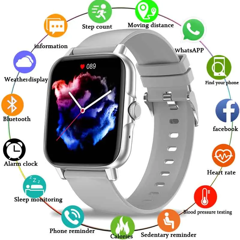 1.69inch Color New NFC Women Smart watch Men Screen Full touch Fitness Tracker Bluetooth Call Smart Clock Ladies For Android IOS
1.69inch Color New NFC Women Smart watch Men Screen Full touch Fitness Tracker Bluetooth Call Smart Clock Ladies For Android IOS