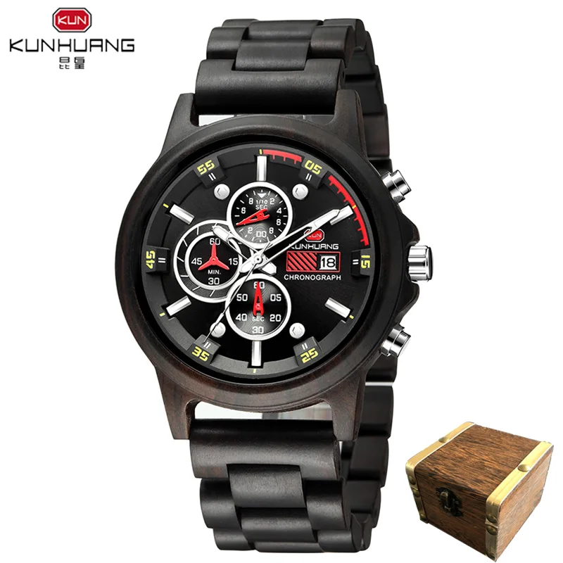 Wood Watch Men Chronograph Luxury Military Sport Watches Stylish Casual Personalized Wooden Quartz Watches Relogio Masculino
Wood Watch Men Chronograph Luxury Military Sport Watches Stylish Casual Personalized Wooden Quartz Watches Relogio Masculino
