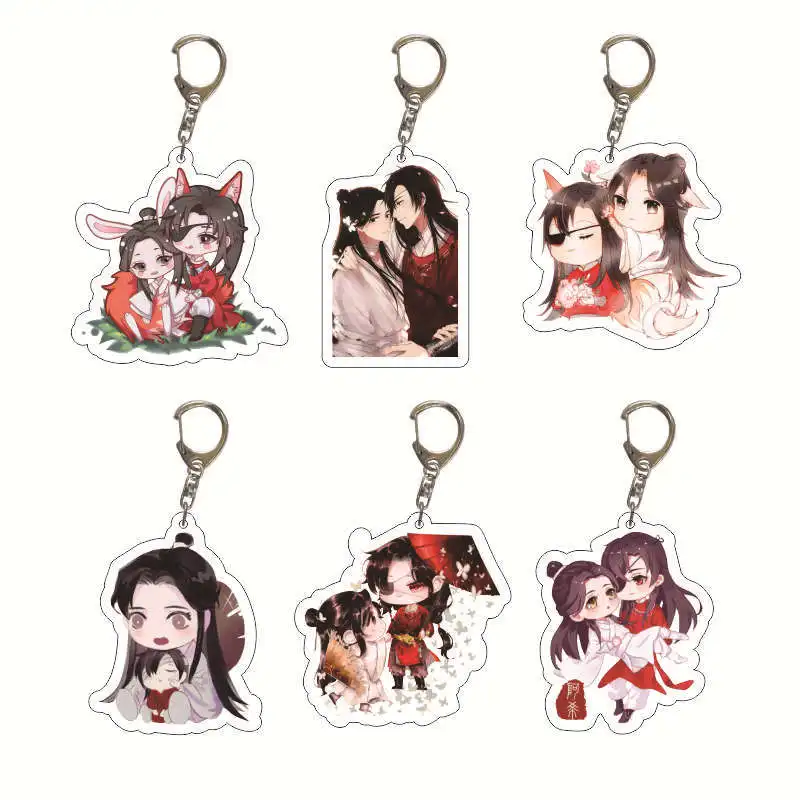 Free shipping 6 Styles Anime tian guan ci fu Hua Cheng Xie Lian Acrylic Keychain Emma Norman Keyring Key Chain Gift Jewelry
Free shipping 6 Styles Anime tian guan ci fu Hua Cheng Xie Lian Acrylic Keychain Emma Norman Keyring Key Chain Gift Jewelry