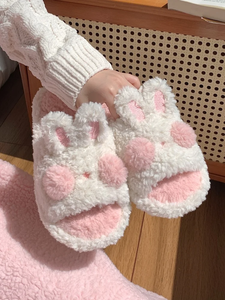 Funny Cute Rabbit Cotton Slippers Women's 2022 Autumn And Winter Home Non Slip Warm Soft Wool Shoes Women Plush Slipper
Funny Cute Rabbit Cotton Slippers Women's 2022 Autumn And Winter Home Non Slip Warm Soft Wool Shoes Women Plush Slipper